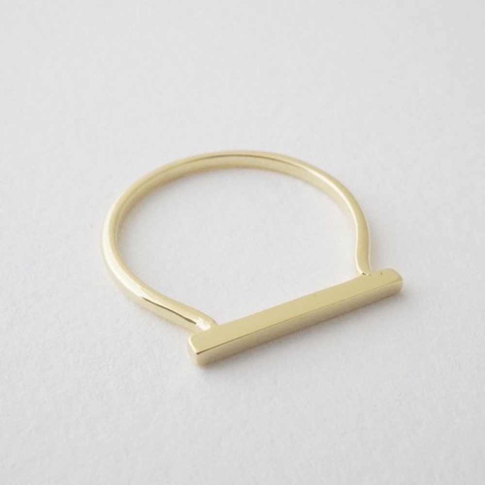Dainty Sleek Long Bar Stackable Ring